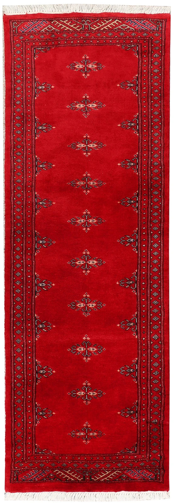 Red Pakistani Butterfly Rug 2' x 5'11" Hand-Knotted | No. QA22645