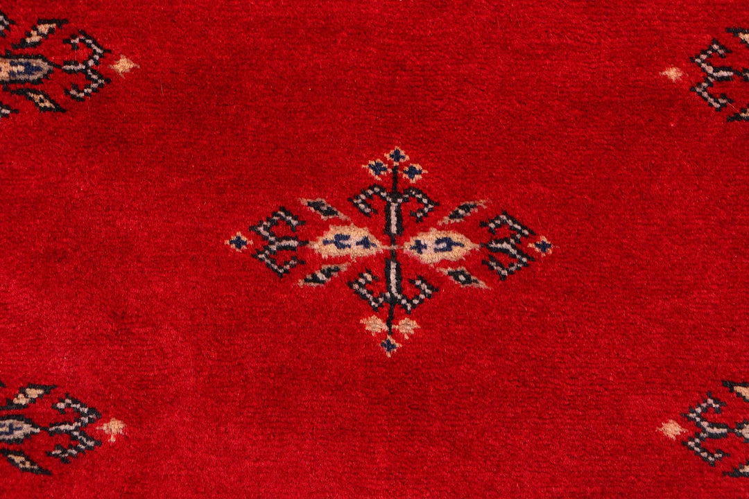 Red Pakistani Butterfly Rug 2' x 5'11" Hand-Knotted | No. QA22645
