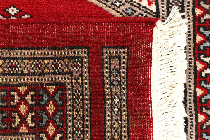 Red Pakistani Jaldar Rug 2' 4" x 8' 10" Hand-Knotted | No. QA22992
