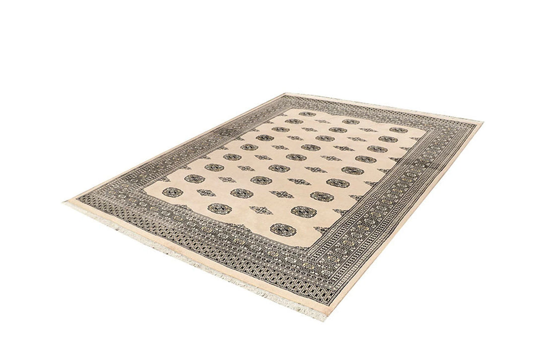 Brown Bokhara Rug 6' x 8' Hand-Knotted | No. QA23145