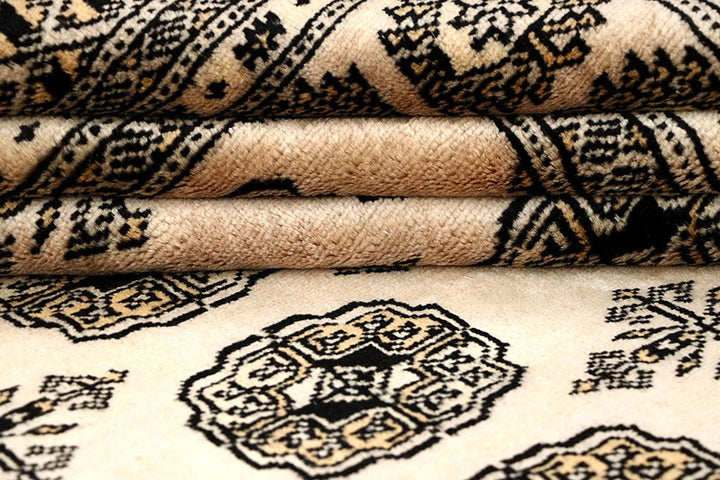 Brown Bokhara Rug 5' 11" x 9' 4" Hand-Knotted | No. QA23213