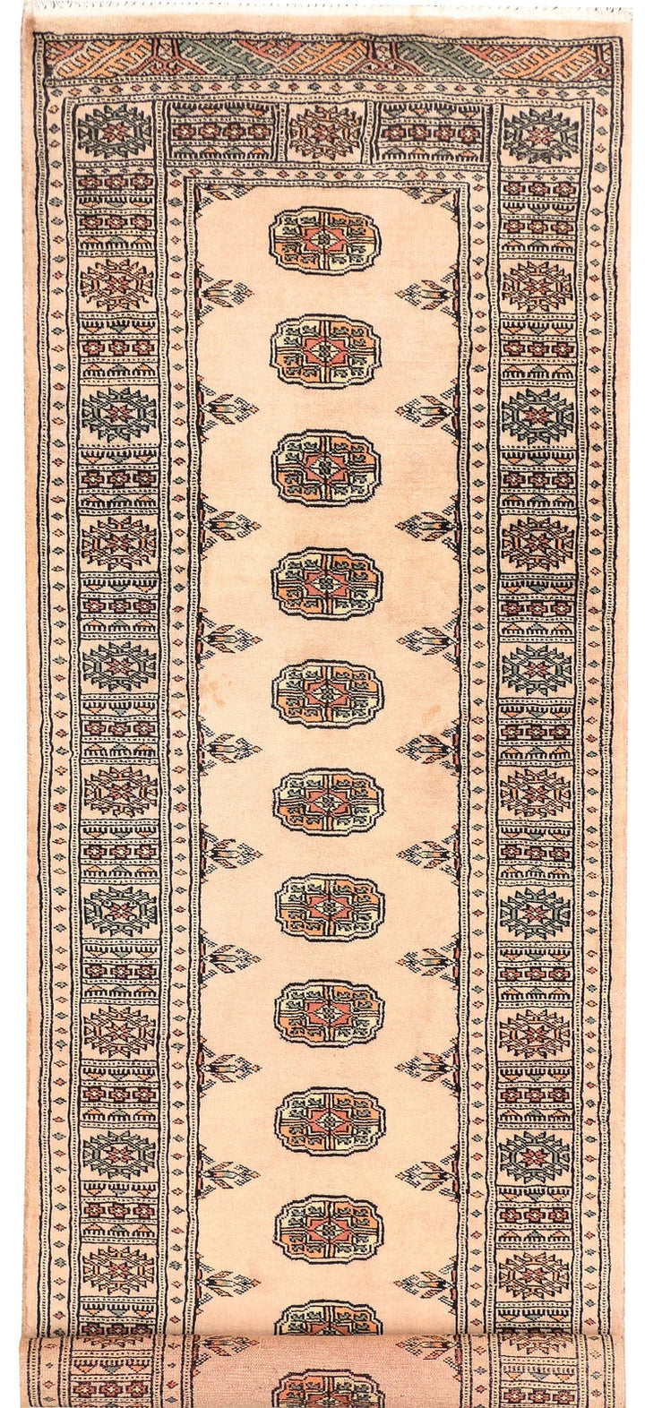 Brown Pakistani Bokhara Rug 2' 7" x 8' 1" Hand-Knotted | No. QA23531