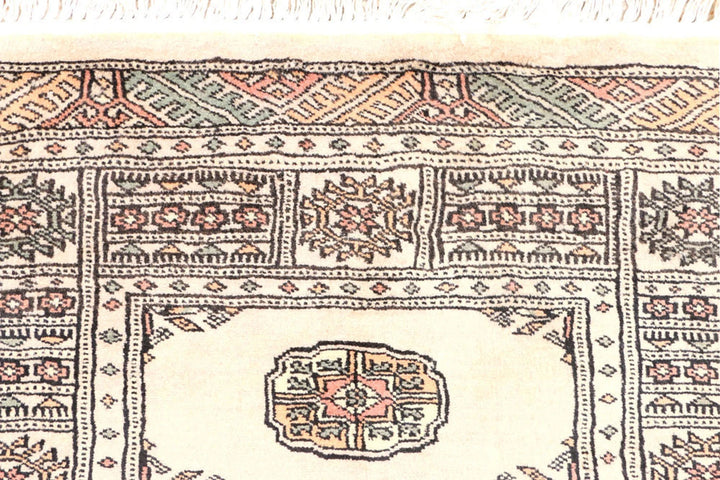 Brown Pakistani Bokhara Rug 2' 7" x 8' 1" Hand-Knotted | No. QA23531