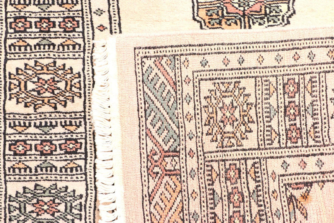 Brown Pakistani Bokhara Rug 2' 7" x 8' 1" Hand-Knotted | No. QA23531