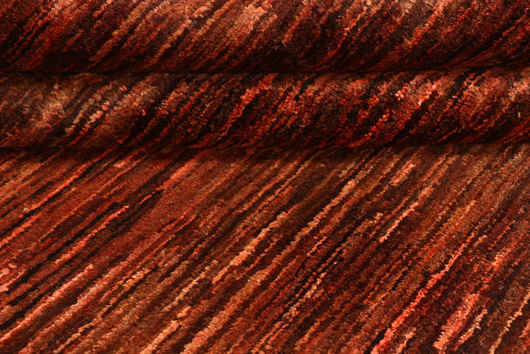 Sienna Pakistani Gabbeh Rug 6' x 8'8" Hand-Knotted | No. QA24145