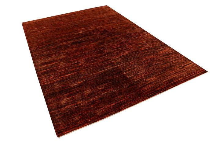 Sienna Pakistani Gabbeh Rug 6' x 8'8" Hand-Knotted | No. QA24145