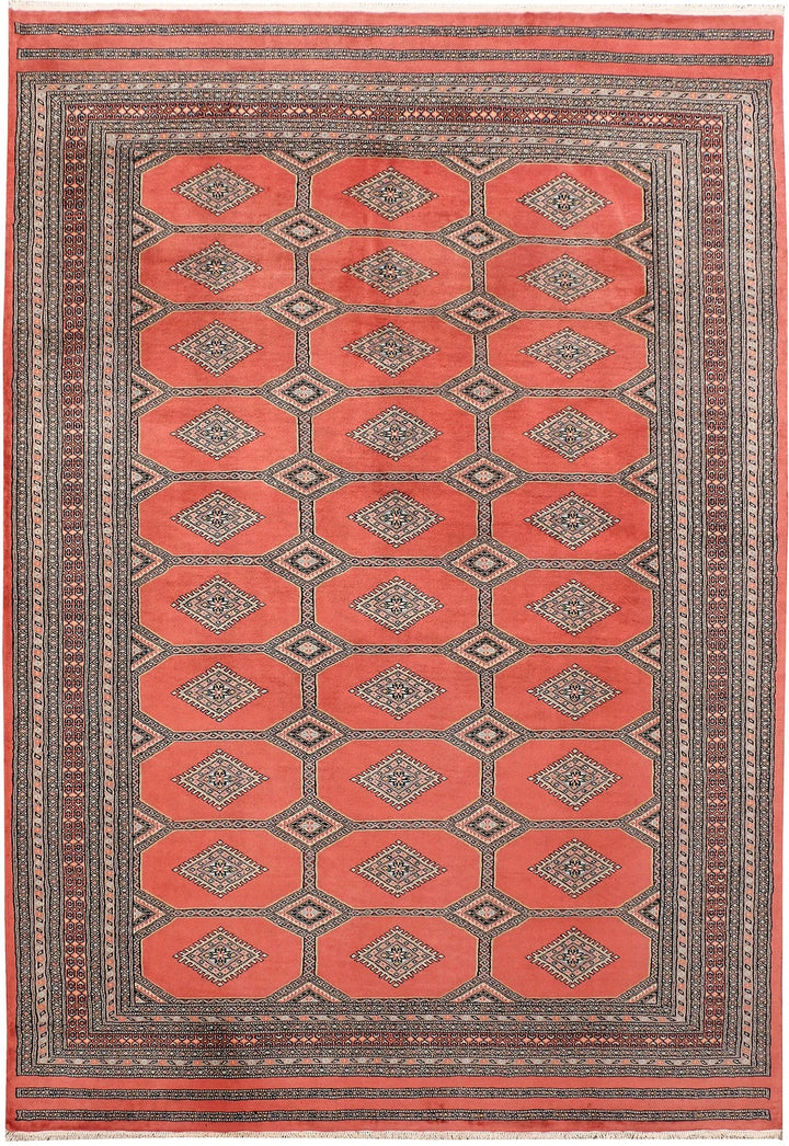 Red Jaldar Rug 6' 8" x 9' 7" Hand-Knotted | No. QA26418
