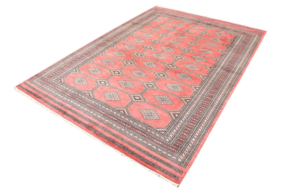 Red Jaldar Rug 6' 8" x 9' 7" Hand-Knotted | No. QA26418