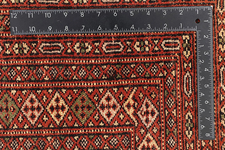 Olive Pakistani Jaldar Rug 8' x 10'11" Hand-Knotted | No. QA26445