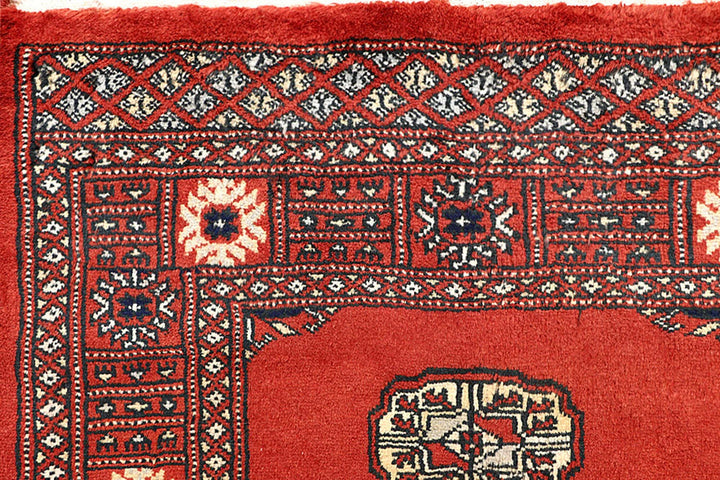 Orange Pakistani Bokhara Rug 2' 7" x 14' 3" Hand-Knotted | No. QA27997