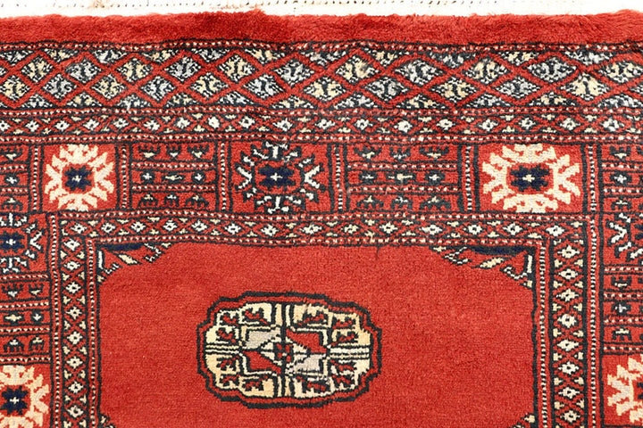 Orange Pakistani Bokhara Rug 2' 7" x 14' 3" Hand-Knotted | No. QA27997