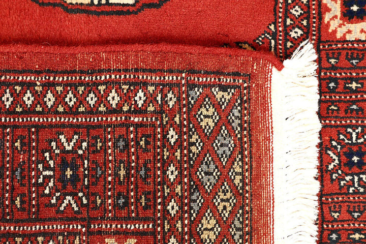 Orange Pakistani Bokhara Rug 2' 7" x 14' 3" Hand-Knotted | No. QA27997
