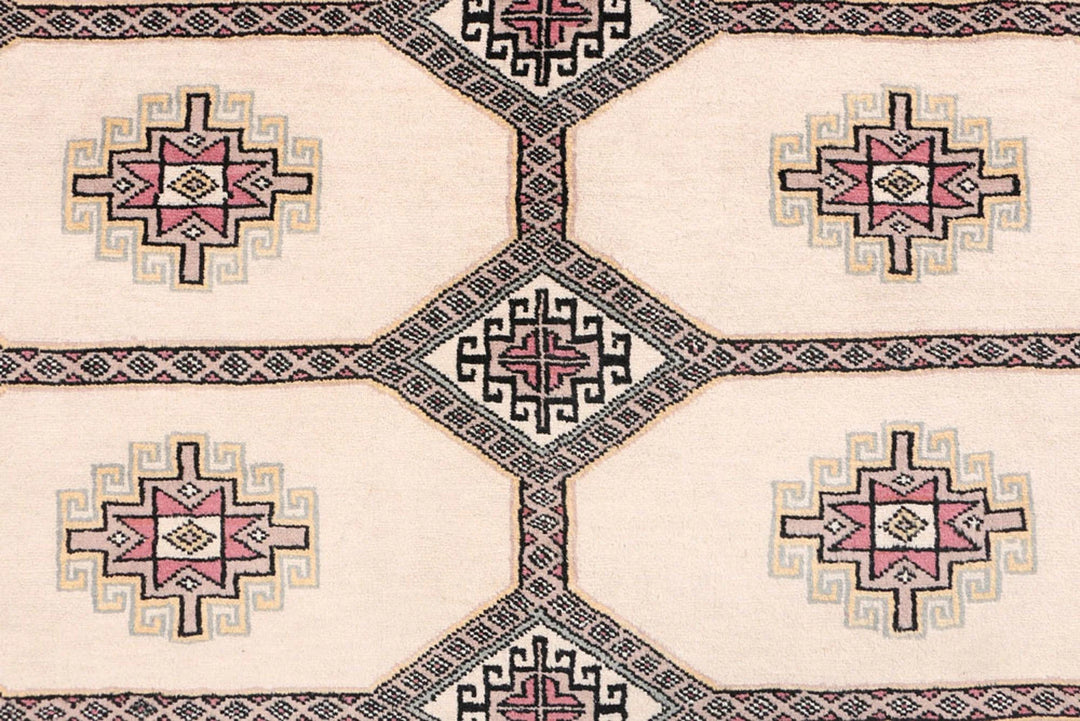 Brown Pakistani Jaldar Rug 5' 6" x 8' 4" Hand-Knotted | No. QA28018
