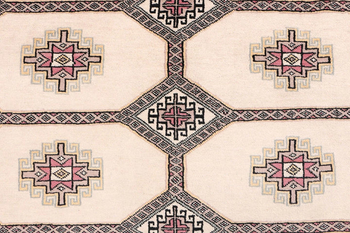 Brown Pakistani Jaldar Rug 5' 6" x 8' 4" Hand-Knotted | No. QA28018
