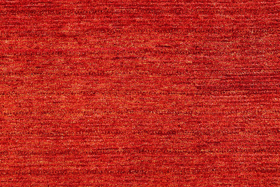 Red Pakistani Gabbeh Rug 5' 6" x 8' 4" Hand-Knotted | No. QA28347