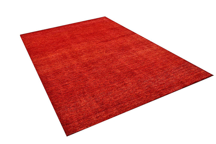 Red Pakistani Gabbeh Rug 5' 6" x 8' 4" Hand-Knotted | No. QA28347