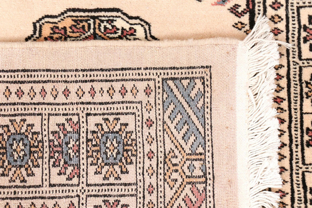 Brown Pakistani Bokhara Rug 2' 8" x 12' 6" Hand-Knotted | No. QA28744