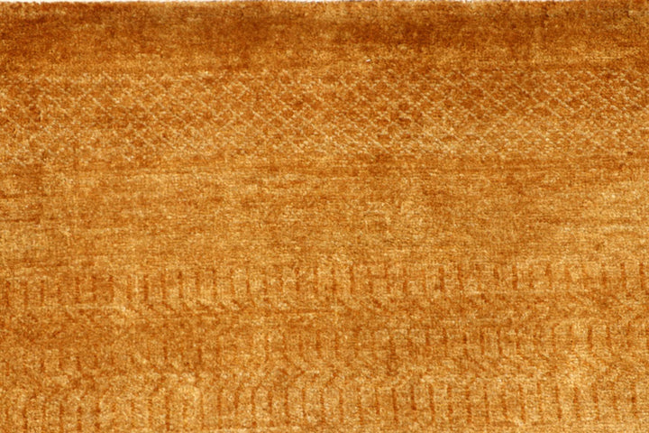 Brown Pakistani Gabbeh Rug 6' x 9' 1" Hand-Knotted | No. QA29117