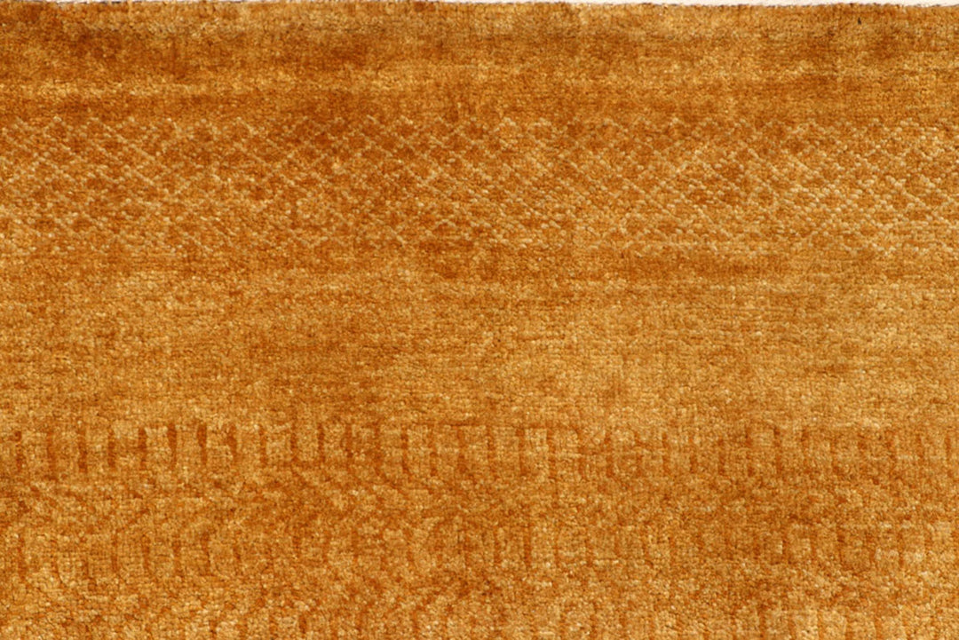 Brown Pakistani Gabbeh Rug 6' x 9' 1" Hand-Knotted | No. QA29117