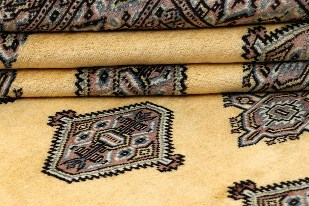Brown Pakistani Jaldar Rug 5' 1" x 7' 10" Hand-Knotted | No. QA30460