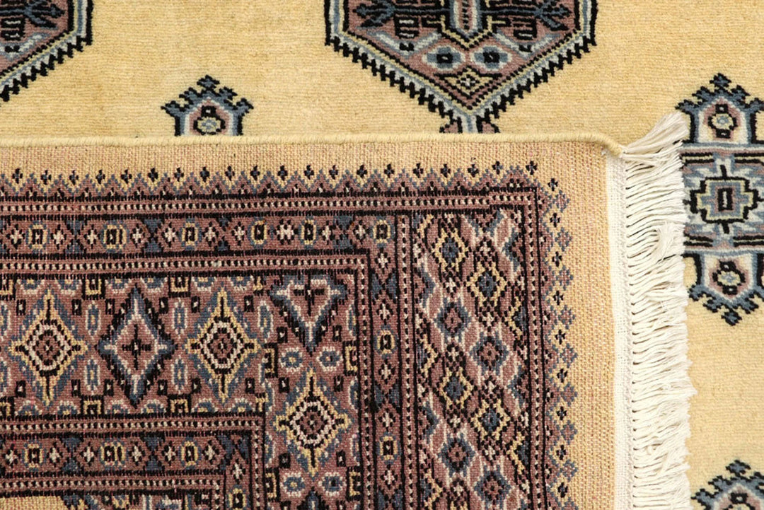 Brown Pakistani Jaldar Rug 5' 1" x 7' 10" Hand-Knotted | No. QA30460