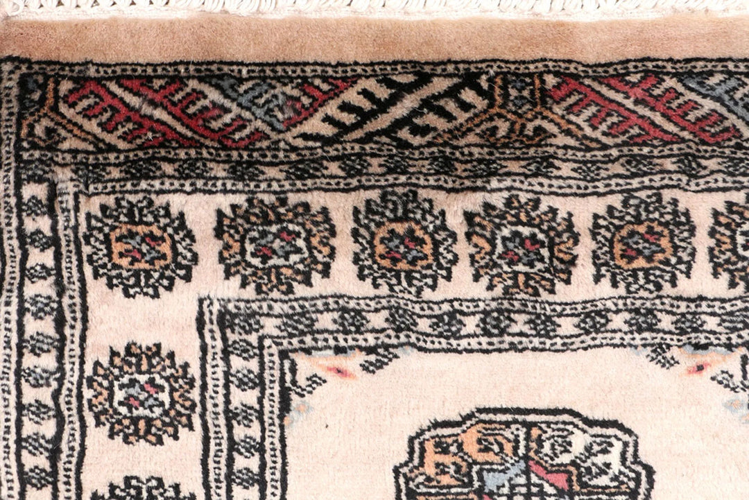 Brown Pakistani Bokhara Rug 2' x 6'5" Hand-Knotted | No. QA30725