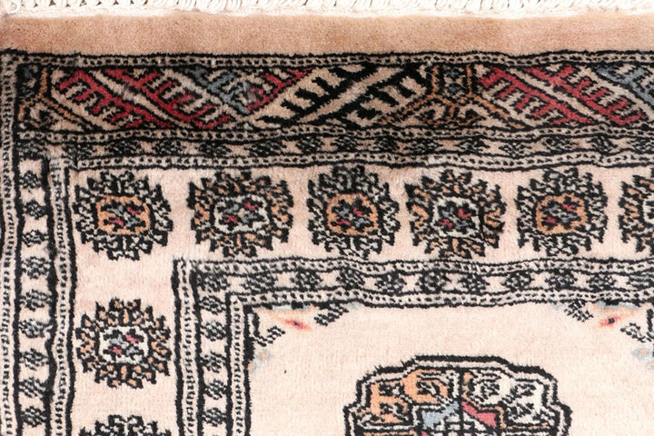 Brown Pakistani Bokhara Rug 2' x 6'5" Hand-Knotted | No. QA30725