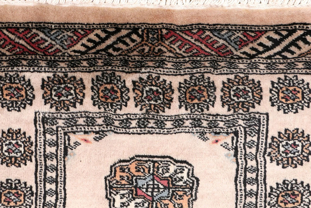Brown Pakistani Bokhara Rug 2' x 6'5" Hand-Knotted | No. QA30725