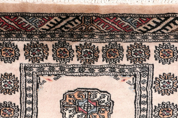 Brown Pakistani Bokhara Rug 2' x 6'5" Hand-Knotted | No. QA30725