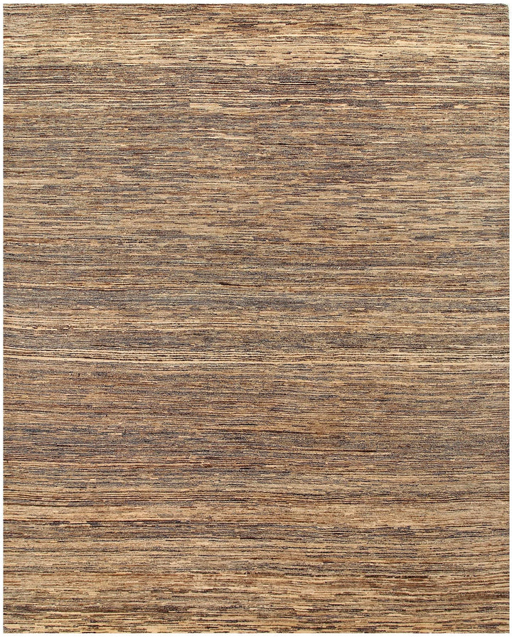 Brown Pakistani Gabbeh Rug 8' 2" x 10' 1" Hand-Knotted | No. QA31008