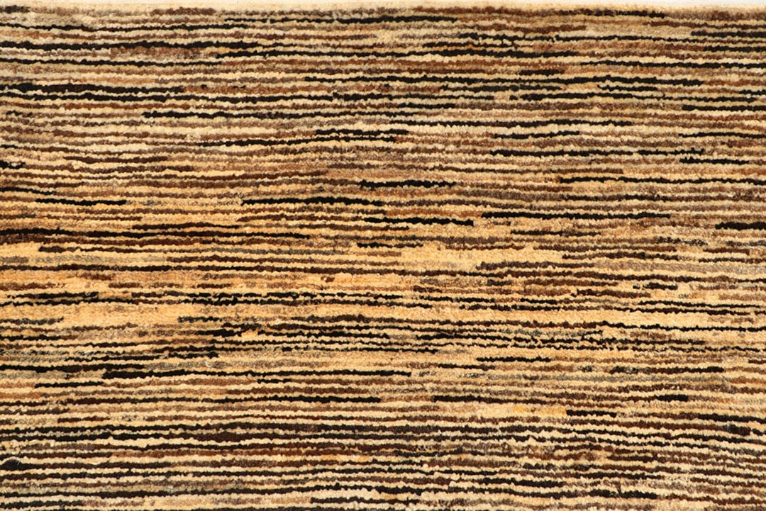 Brown Pakistani Gabbeh Rug 8' 2" x 10' 1" Hand-Knotted | No. QA31008