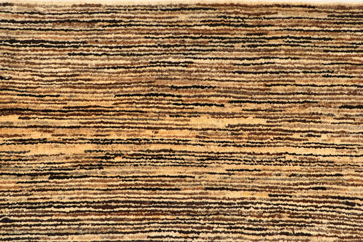Brown Pakistani Gabbeh Rug 8' 2" x 10' 1" Hand-Knotted | No. QA31008