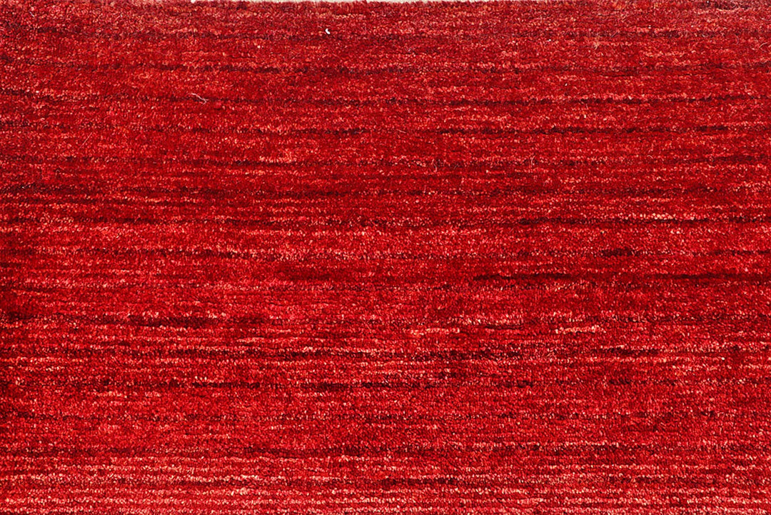Red Pakistani Gabbeh Rug 5' 7" x 8' 9" Hand-Knotted | No. QA31254