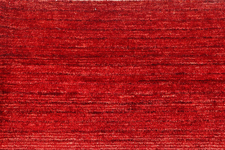 Red Pakistani Gabbeh Rug 5' 7" x 8' 9" Hand-Knotted | No. QA31254
