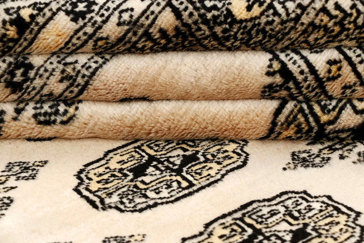 Brown Bokhara Rug 6' 1" x 8' 11" Hand-Knotted | No. QA31412