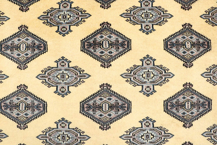 Yellow Pakistani Jaldar Rug 5' x 8' Hand-Knotted | No. QA32246
