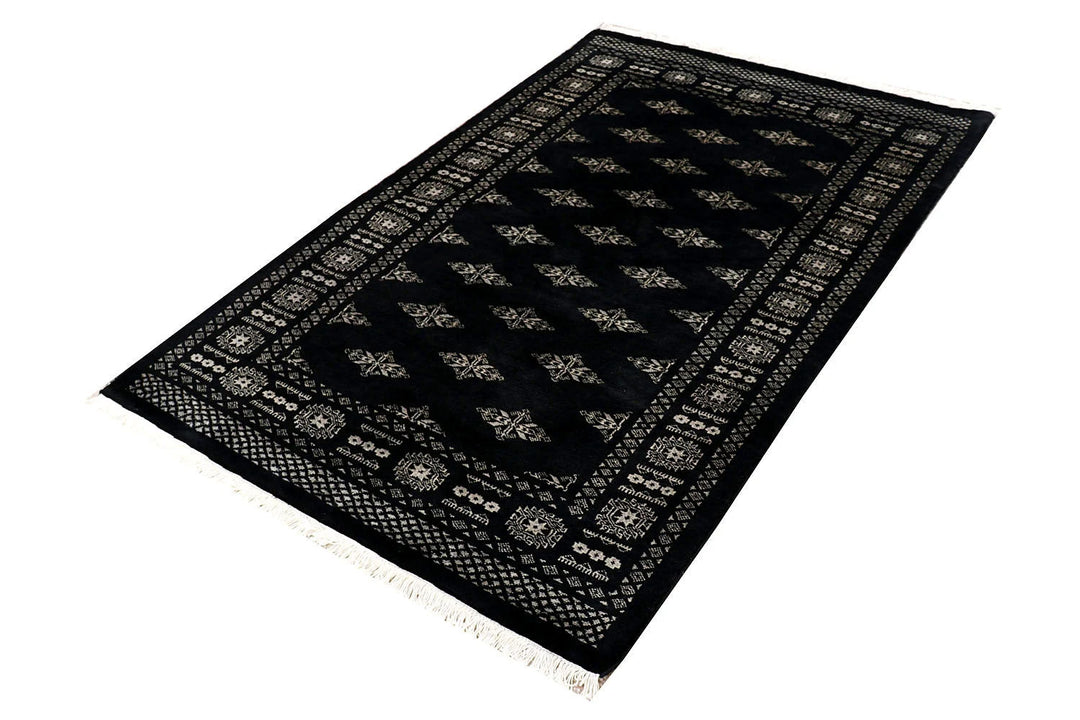 Grey Oriental Butterfly Rug 4' x 6' 4" Hand-Knotted | No. QA32488