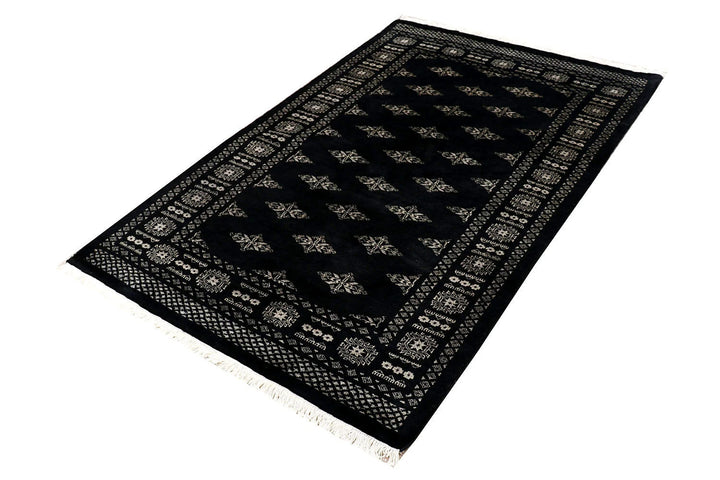 Grey Oriental Butterfly Rug 4' x 6' 4" Hand-Knotted | No. QA32488