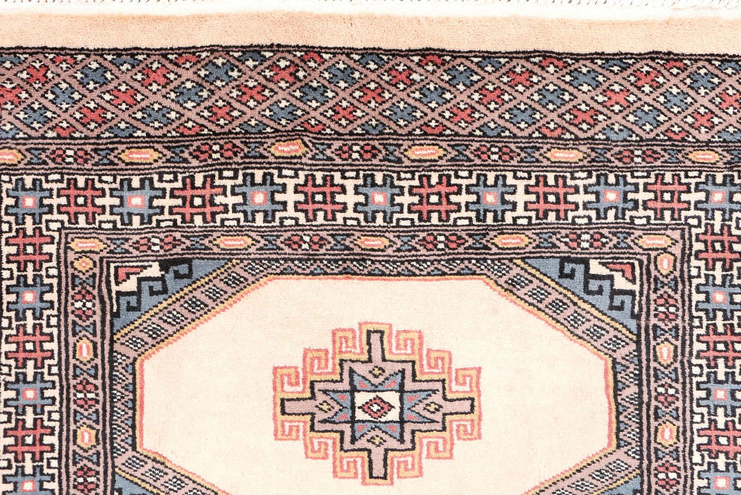 Brown Pakistani Jaldar Rug 2' 6" x 4' 2" Hand-Knotted | No. QA32579