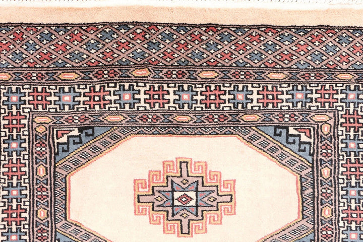 Brown Pakistani Jaldar Rug 2' 6" x 4' 2" Hand-Knotted | No. QA32579