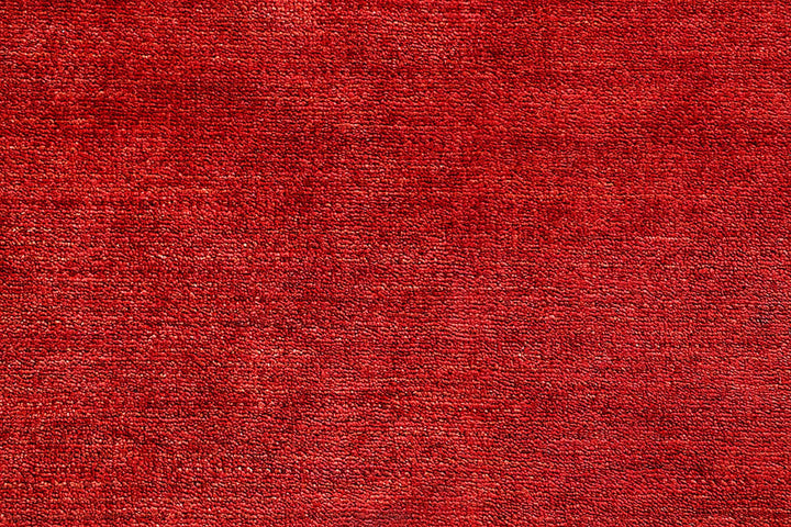 Red Pakistani Gabbeh Rug 5' 7" x 8' 1" Hand-Knotted | No. QA32821