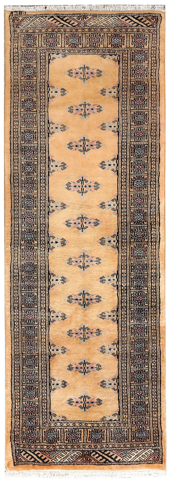 Brown Pakistani Butterfly Rug 2' 1" x 5' 11" Hand-Knotted | No. QA33276