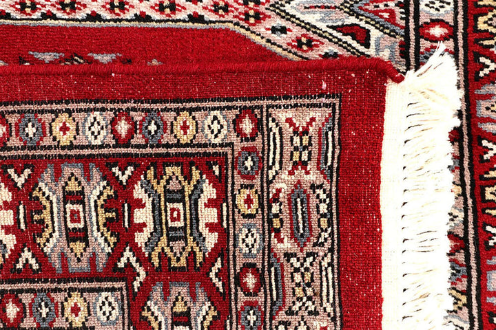 Firebrick Pakistani Jaldar Runner Rug 2' 6" x 9' 9" Hand-Knotted | No. QA33329