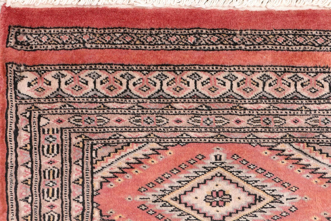 Indian Red Pakistani Jaldar Runner 2' x 5' 9" Hand-Knotted | No. QA33494