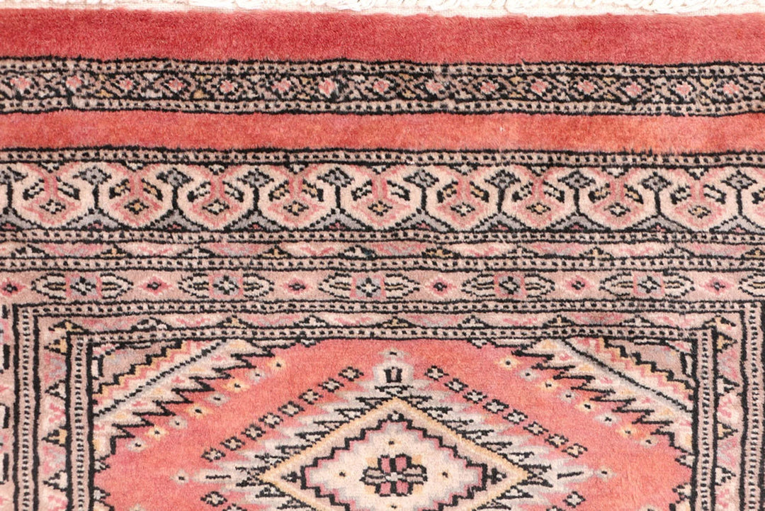 Indian Red Pakistani Jaldar Runner 2' x 5' 9" Hand-Knotted | No. QA33494