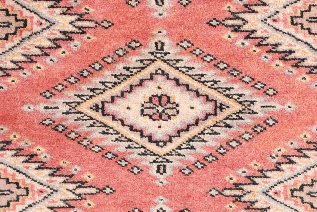 Indian Red Pakistani Jaldar Runner 2' x 5' 9" Hand-Knotted | No. QA33494