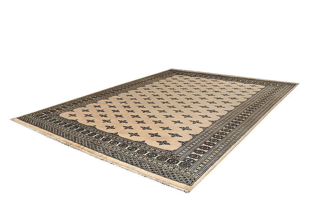 Brown Oriental Butterfly Rug 9' 2" x 12' 3" Hand-Knotted | No. QA33663