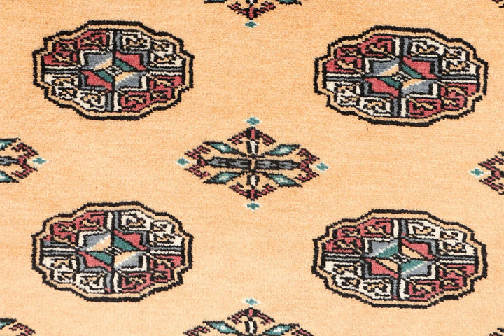 Yellow Pakistani Bokhara Rug 3' 3" x 6' Hand-Knotted | No. QA33801