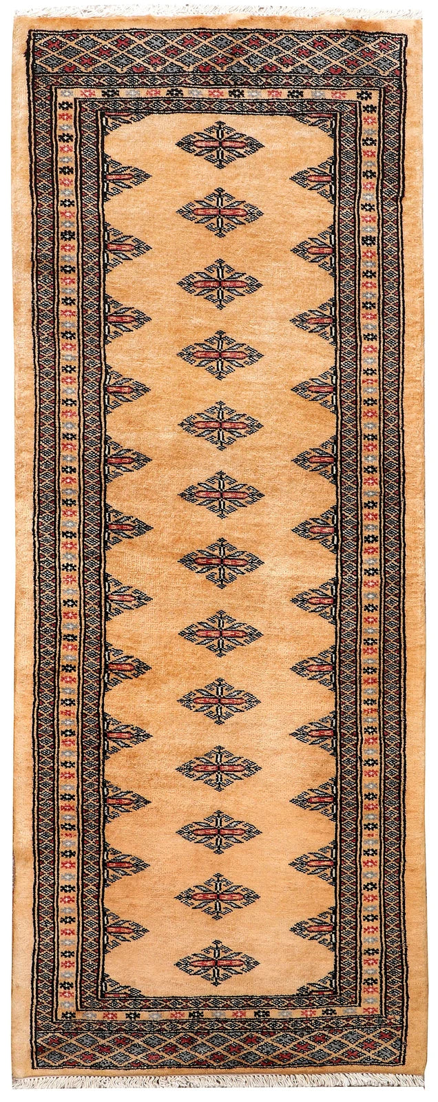 Brown Pakistani Butterfly Rug 2' 1" x 5' 11" Hand-Knotted | No. QA34405