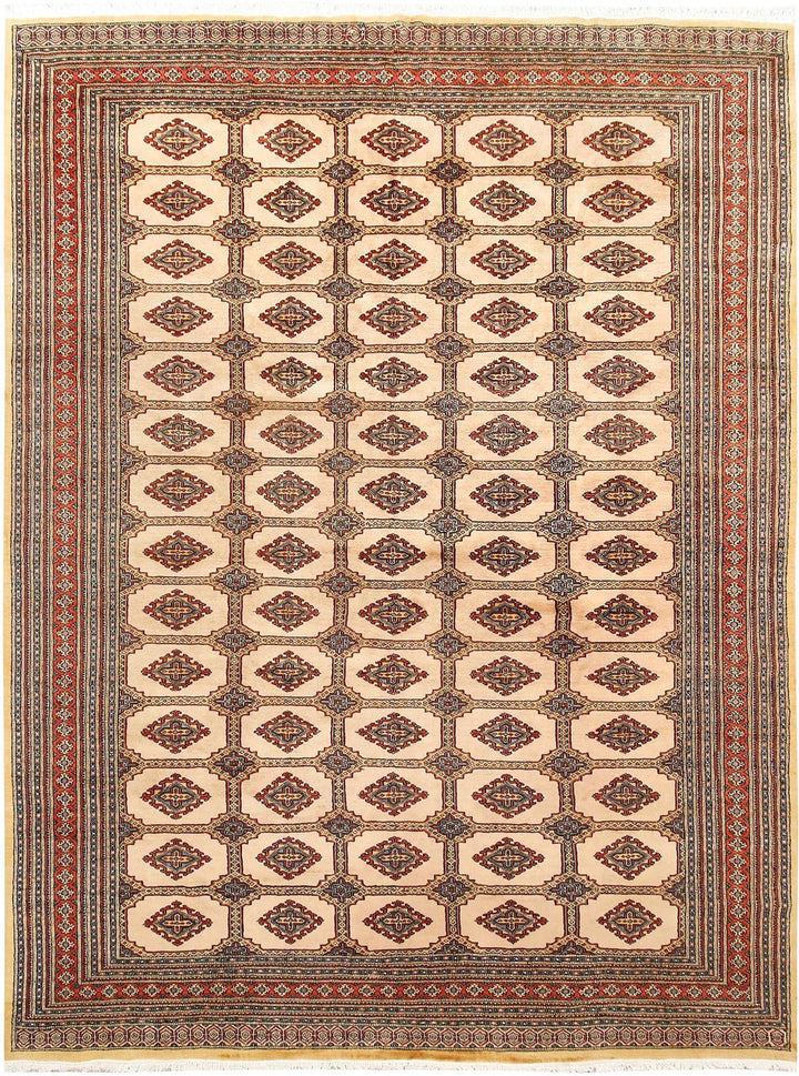 Brown Pakistani Jaldar Rug 8' x 10'9" Hand-Knotted | No. QA36679
